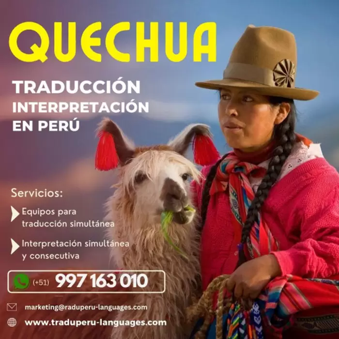Traductor simultáneo QUECHUA Lima Perú /
